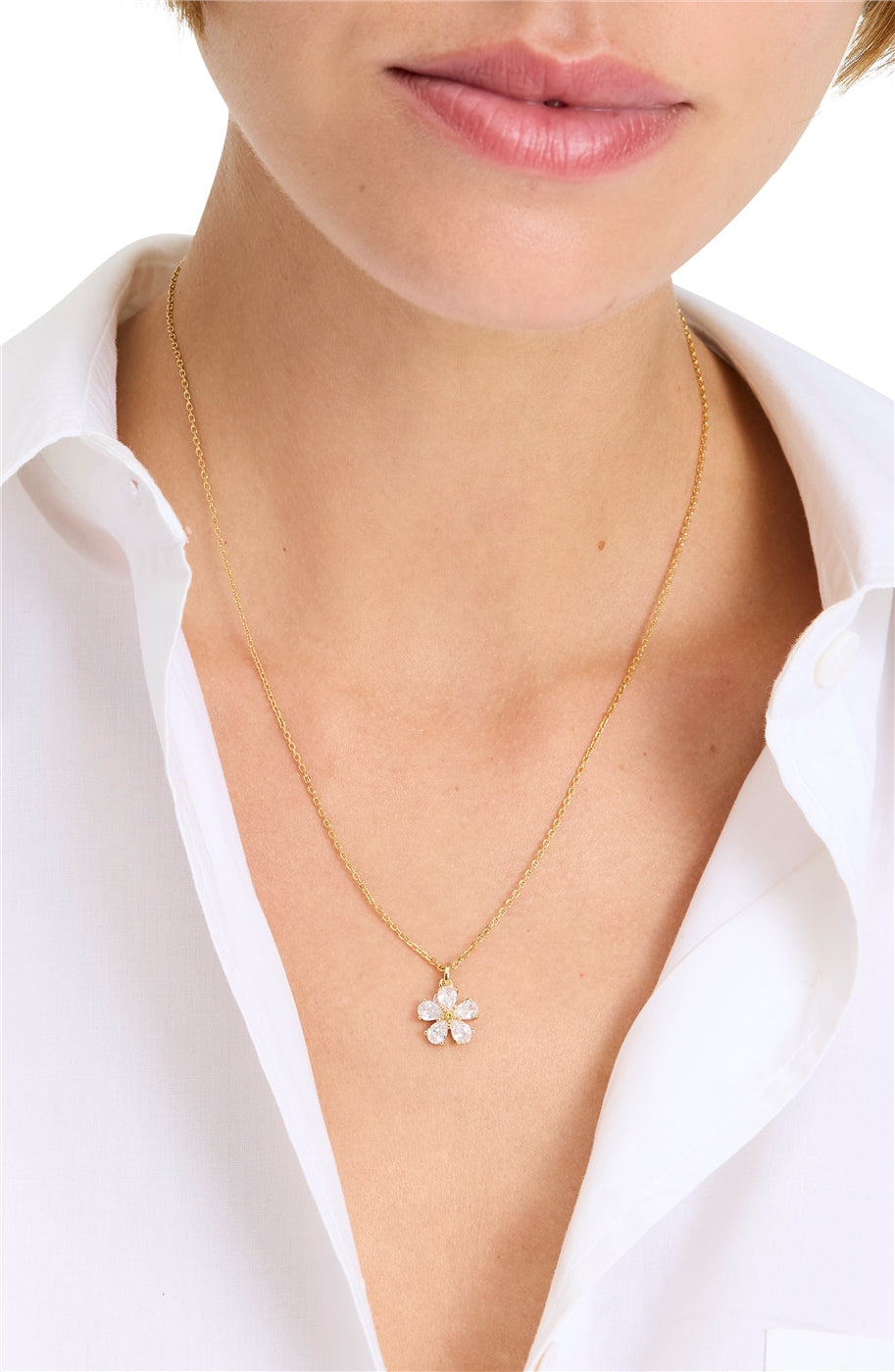 Kate Spade New York Gold Crystal Bloom Necklace