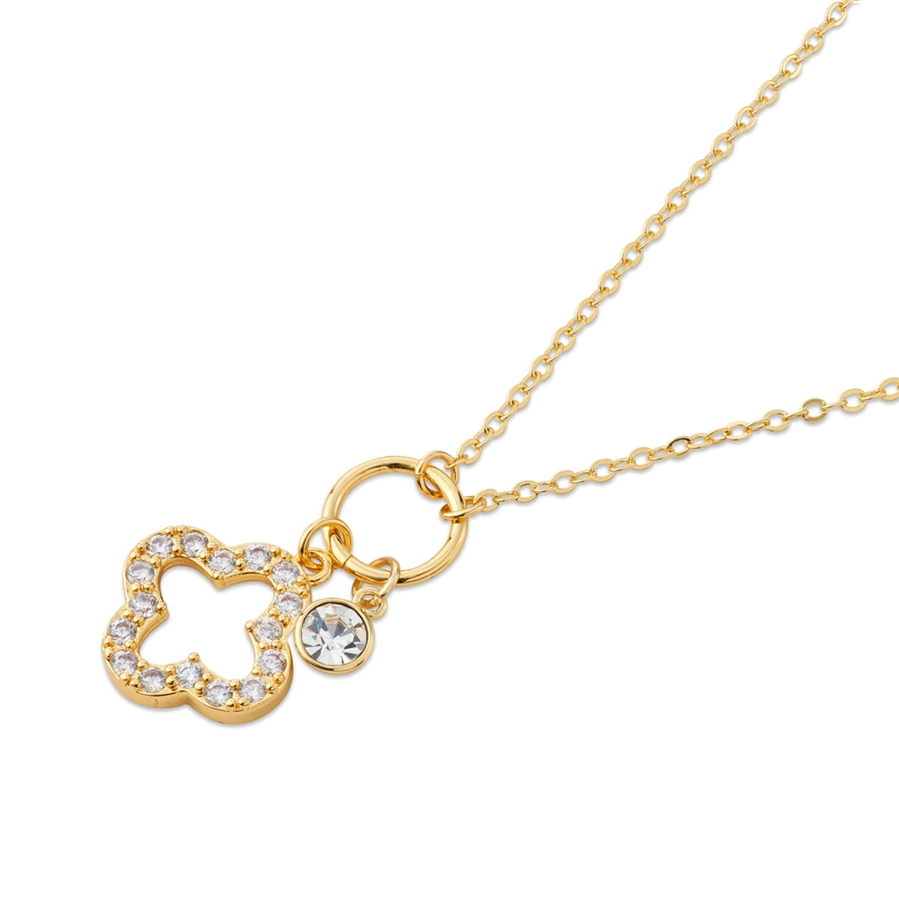 Karma Gold Clover Slide Necklace