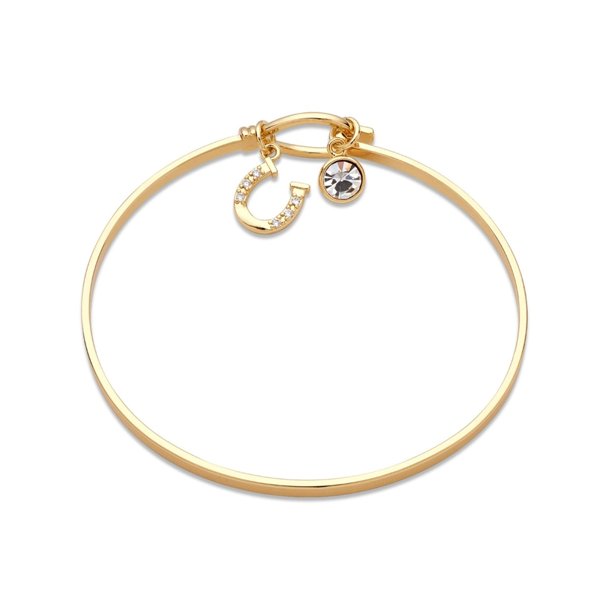 Karma Gold Horseshoe T-Bangle