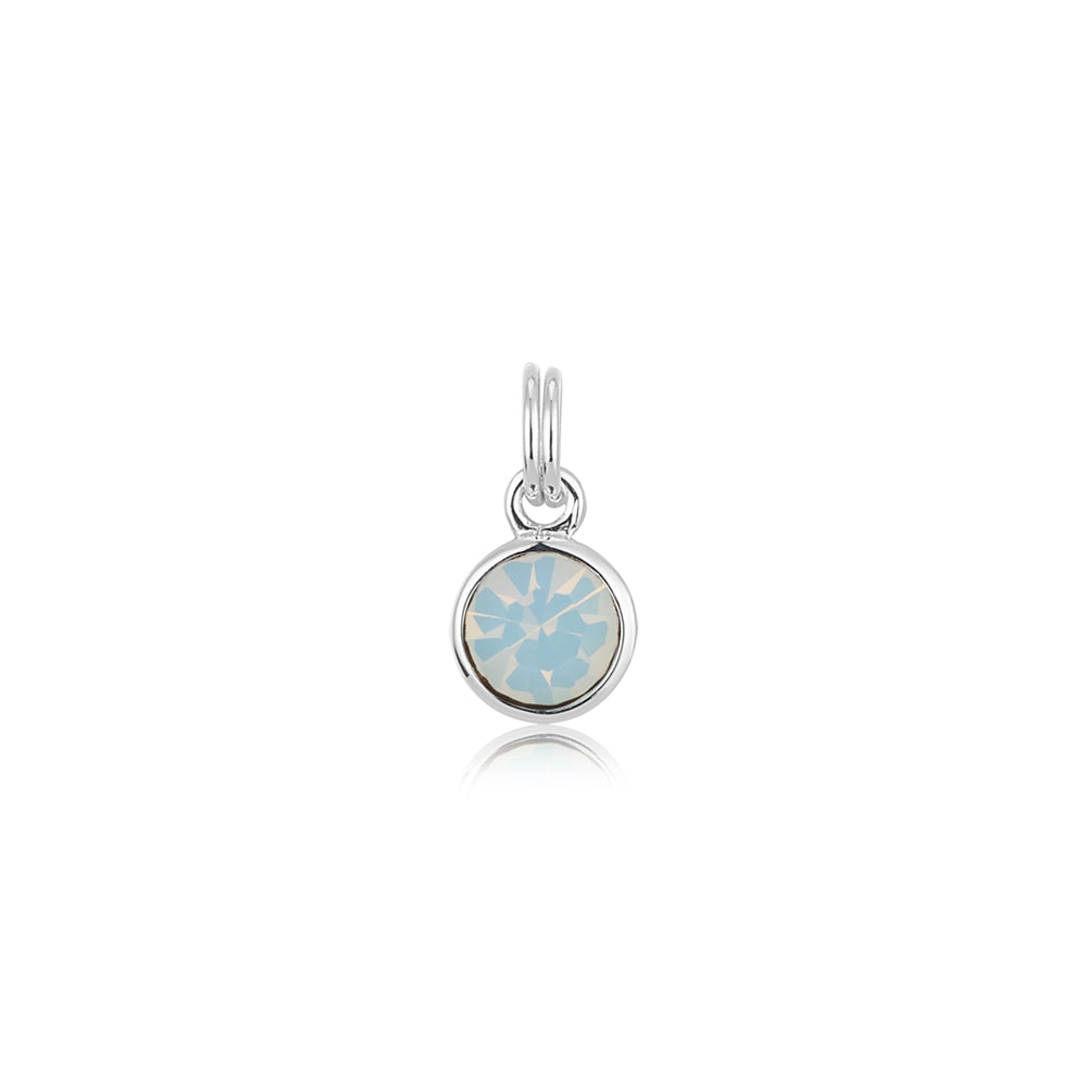 Karma Silver Birthstone Charm