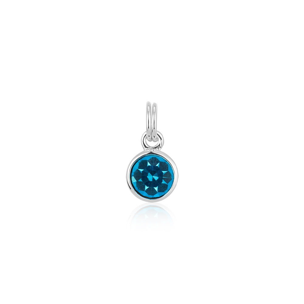 Karma Silver Birthstone Charm