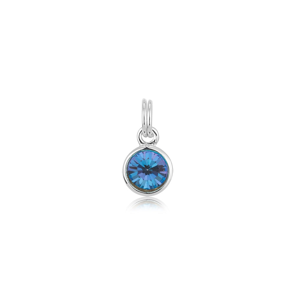 Karma Silver Birthstone Charm