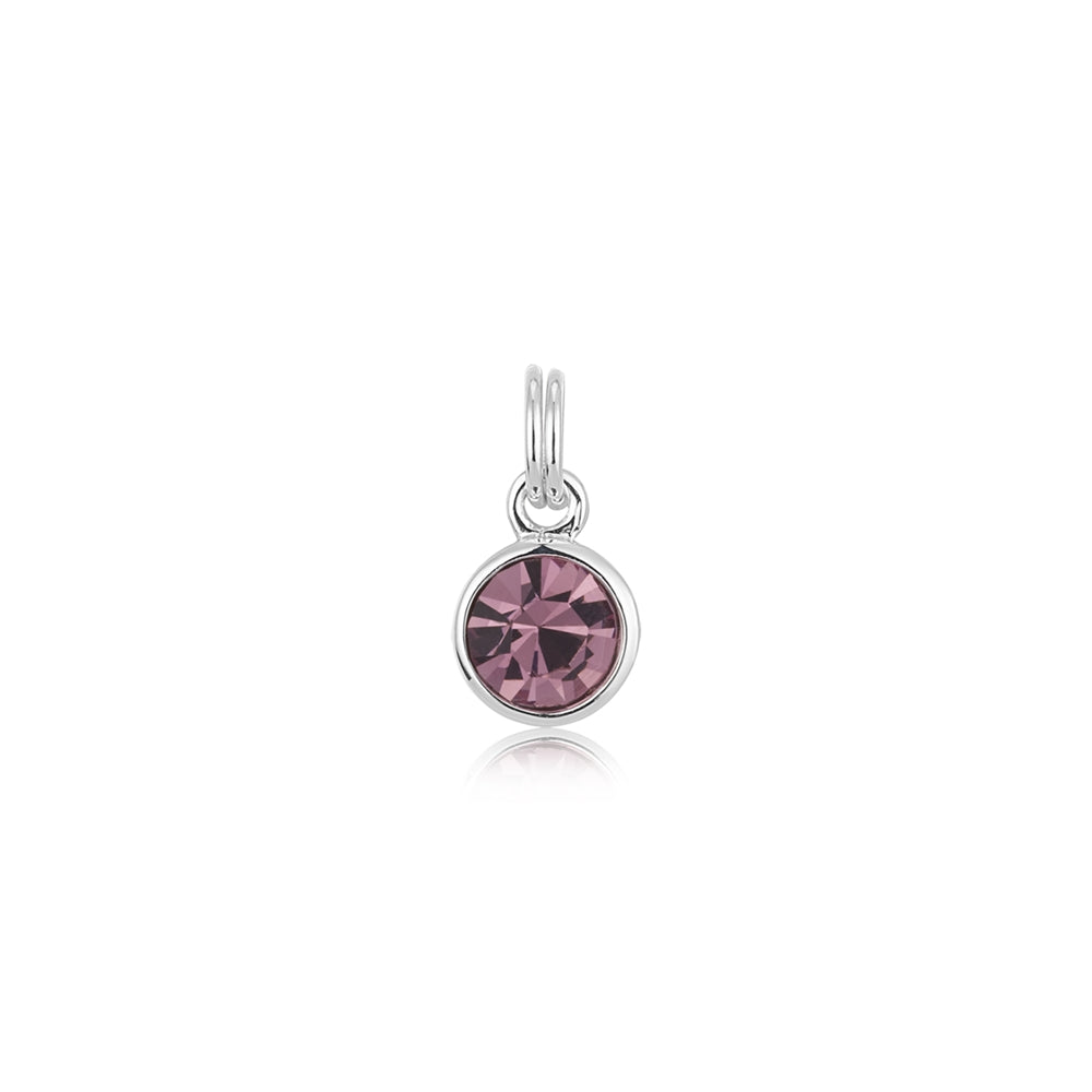 Karma Silver Birthstone Charm