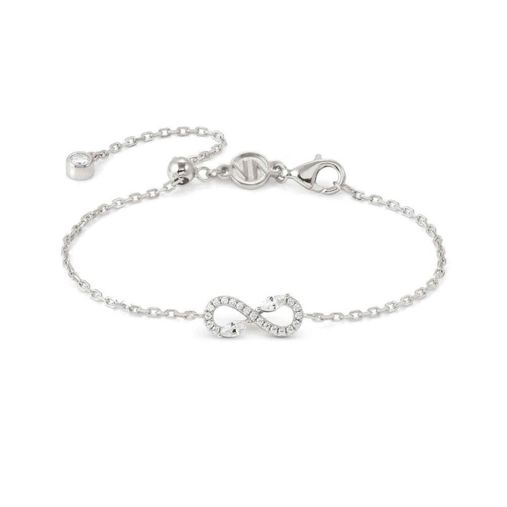 Nomination Silver White Crystal Infinity Bracelet