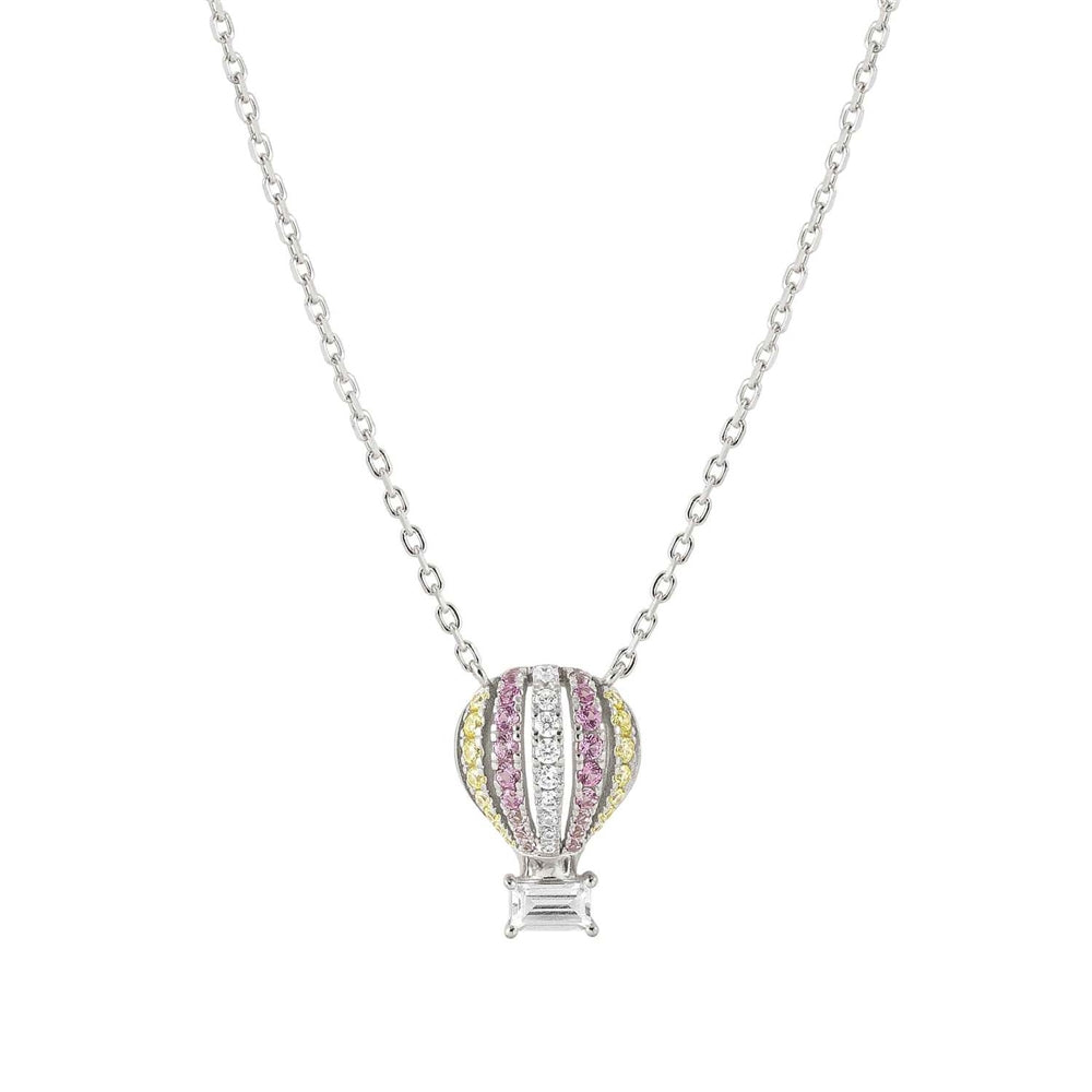 Nomination Silver Hot Air Balloon Crystal Necklace