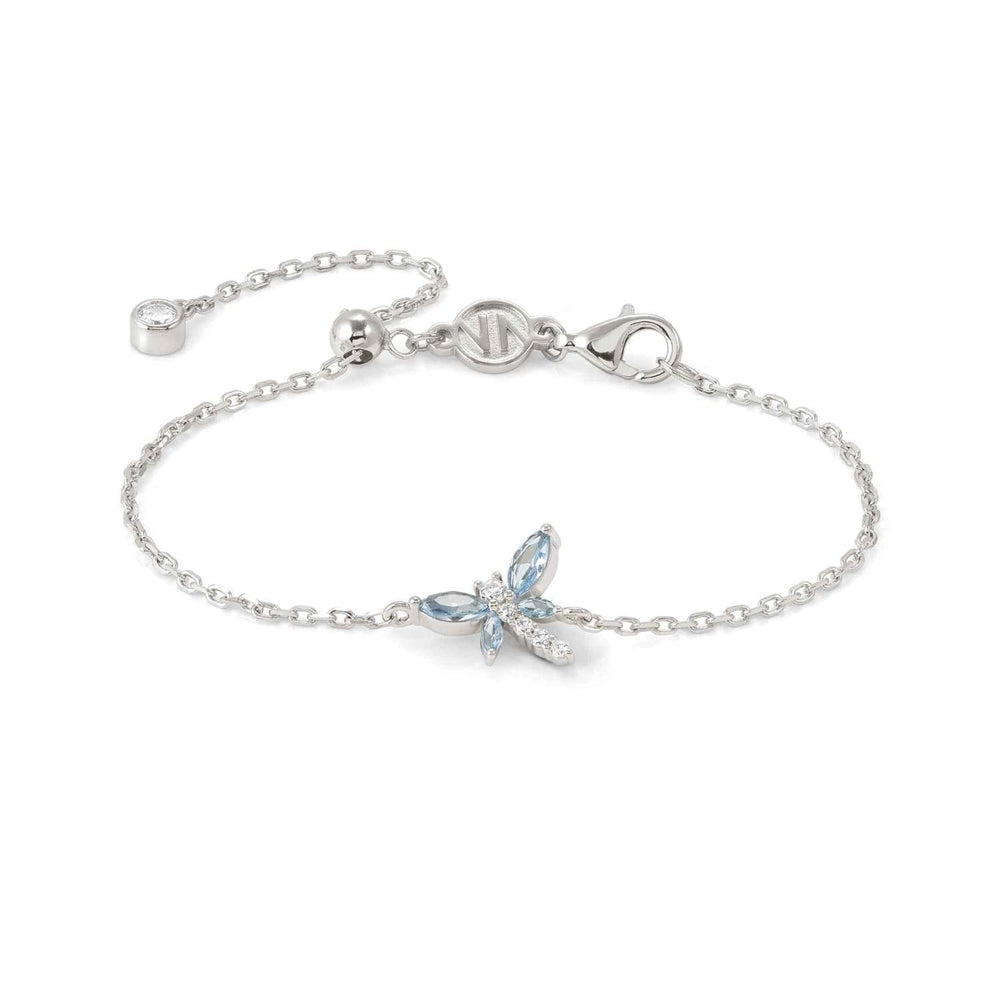 Nomination Silver Dragonfly Blue Crystal Bracelet