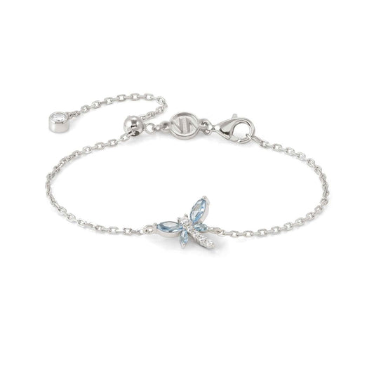 Nomination Silver Dragonfly Blue Crystal Bracelet