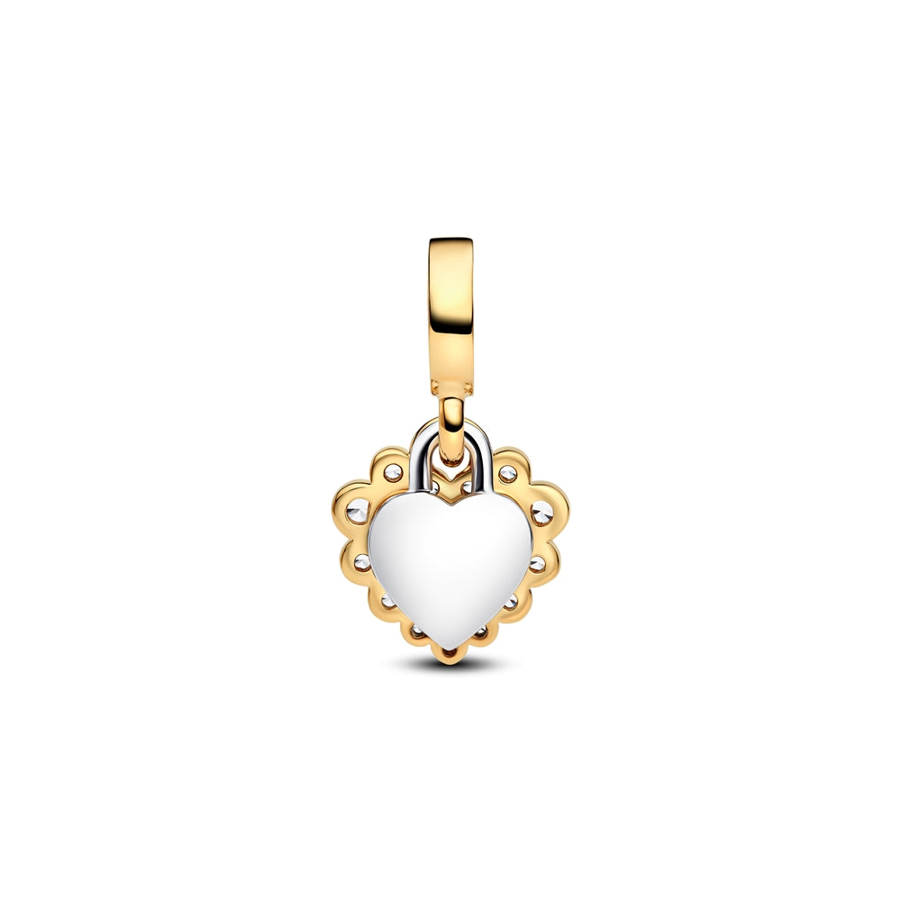 Pandora Gold Heart 'There Is No One Like You' Dangle Charm