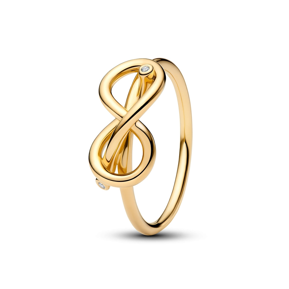 Pandora Gold Infinity Knot Ring