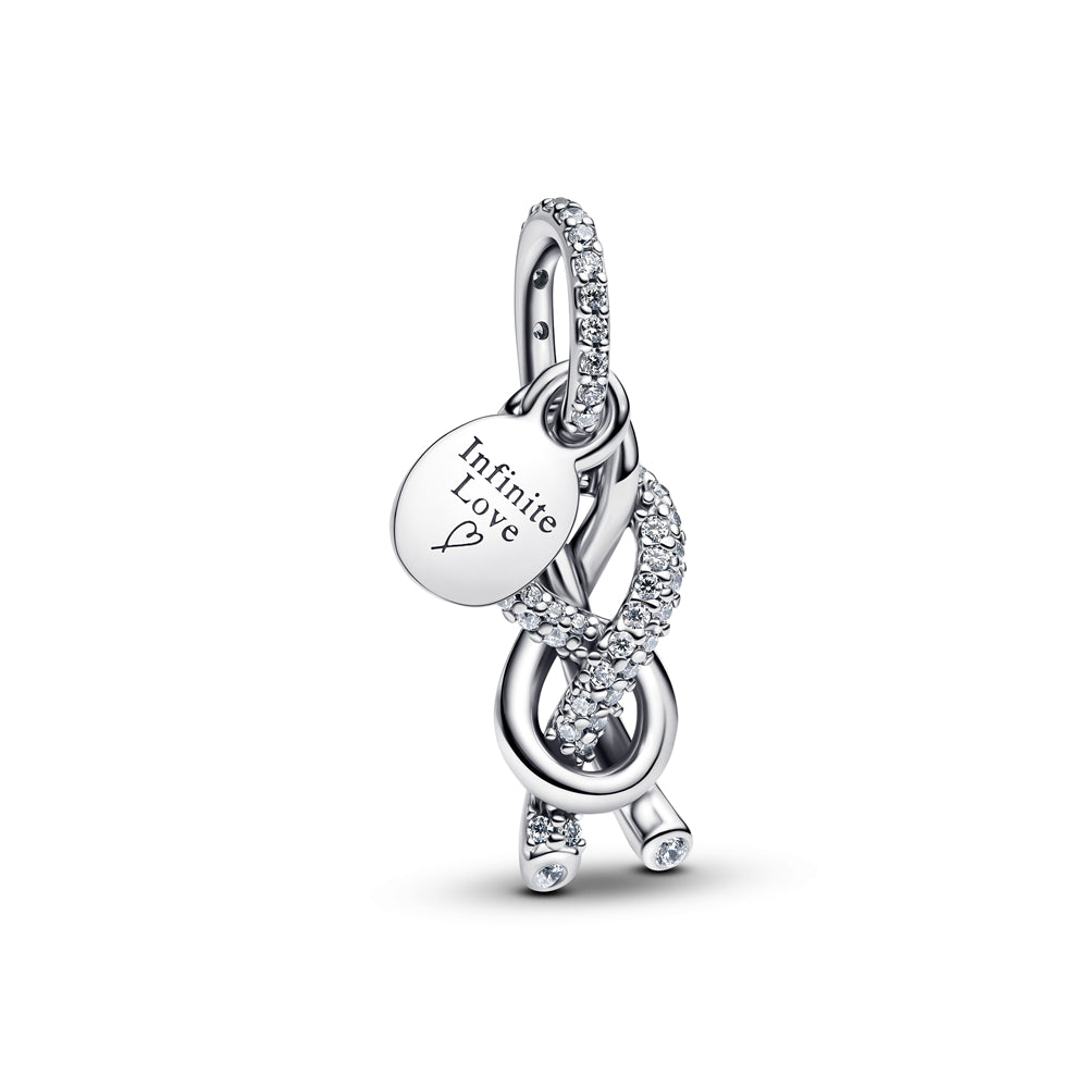 Pandora Silver Infinity Knot Dangle Charm