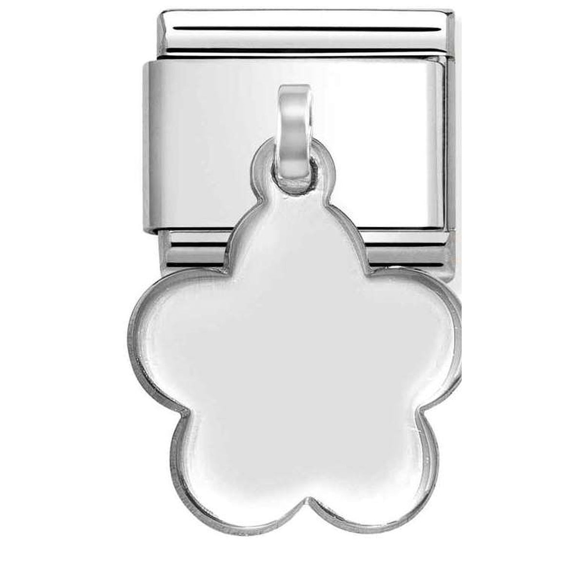 Nomination Engraving Flower Charm