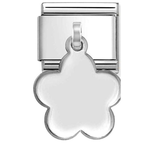 Nomination Engraving Flower Charm
