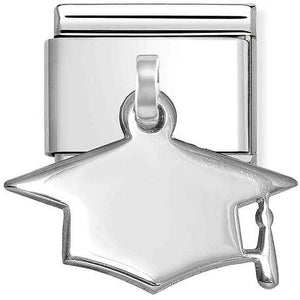 Nomination Engraving Graduation Cap Charm