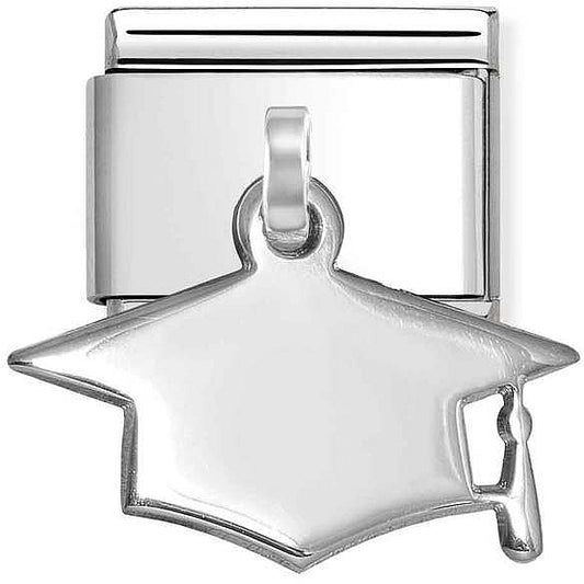Nomination Engraving Graduation Cap Charm