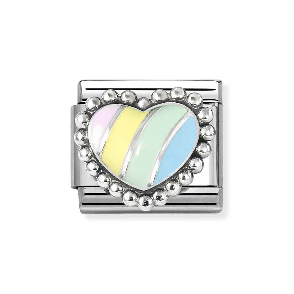 Nomination Multi Colour Raised Heart Charm