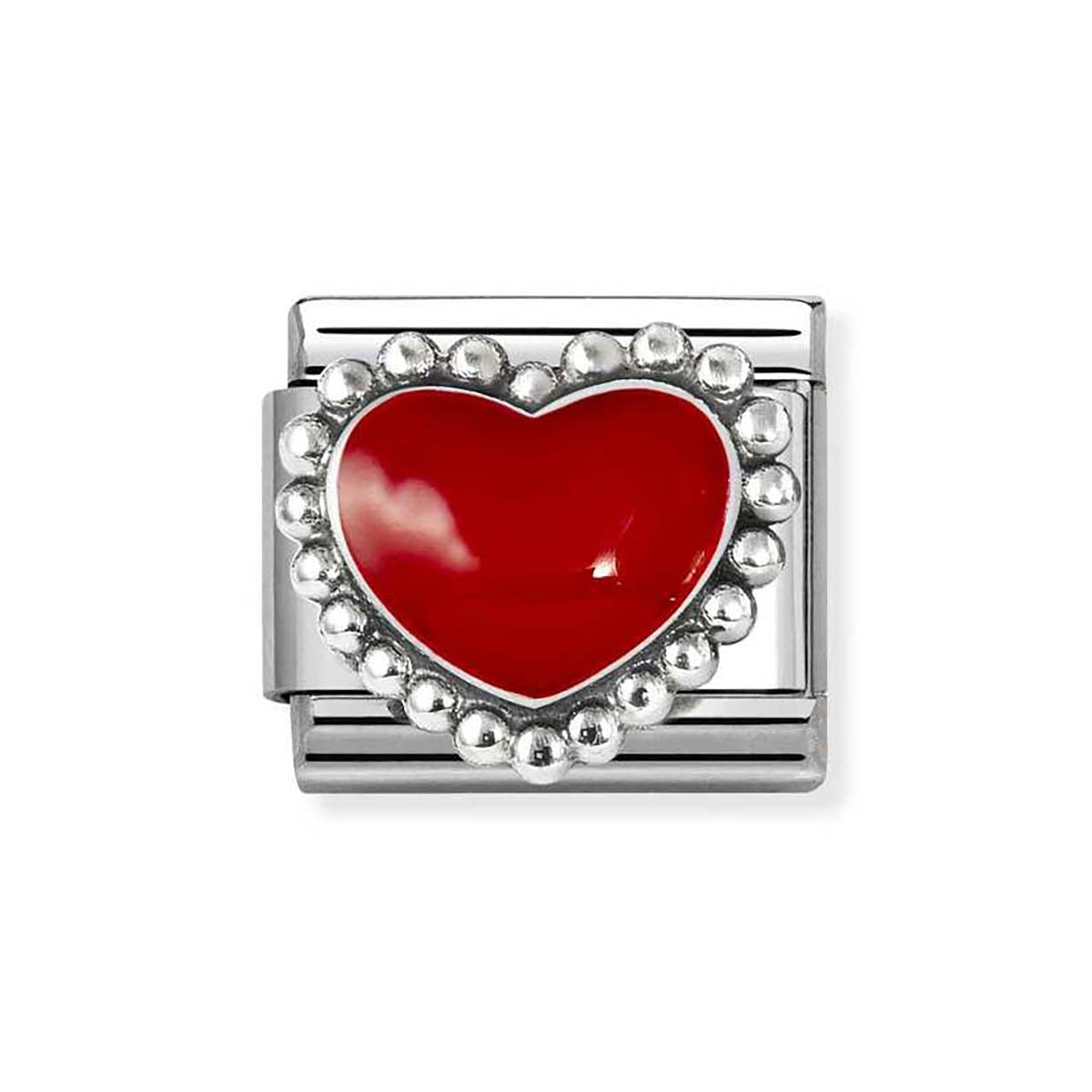 Nomination Red Raised Heart Charm