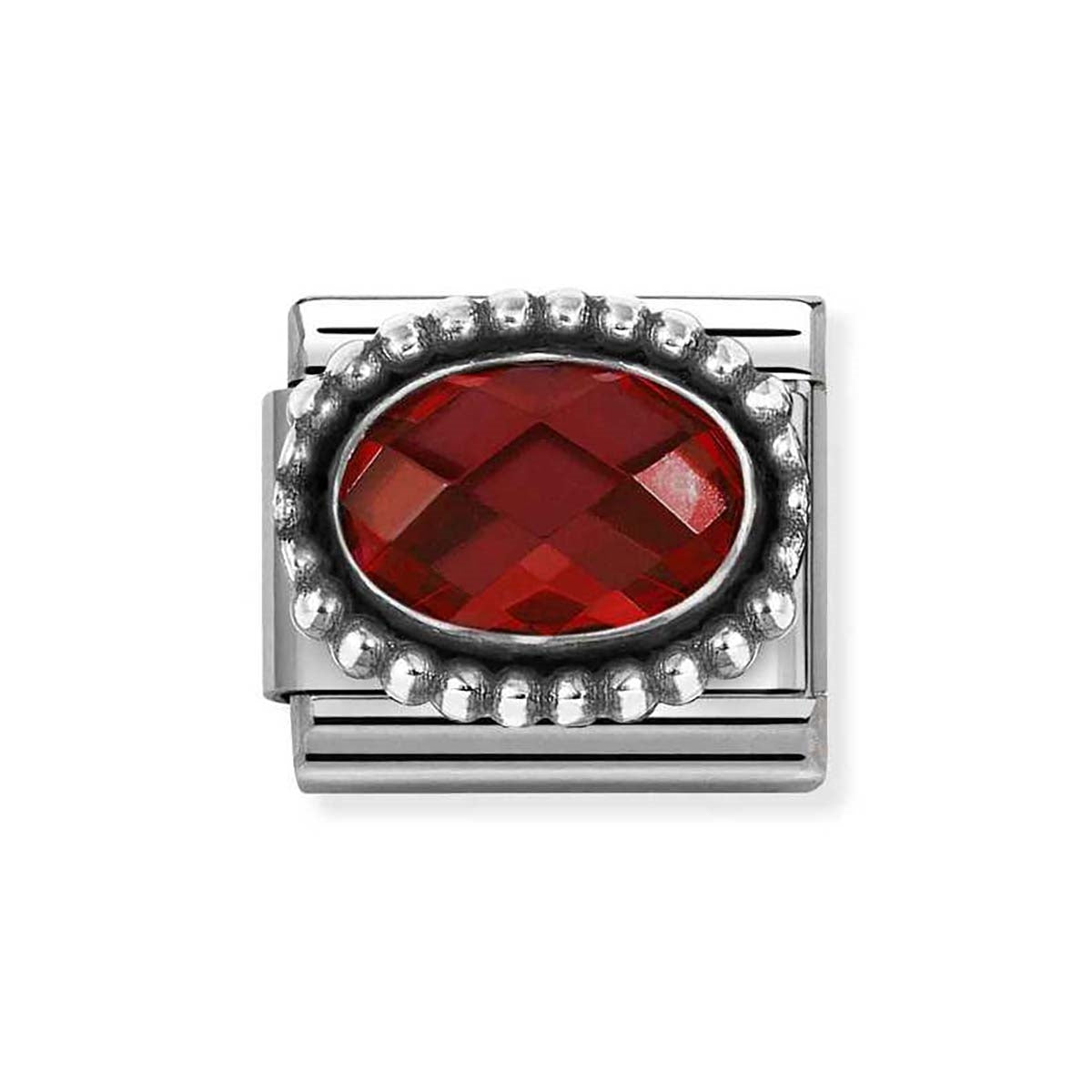 Nomination Red Stone Beaded Charm