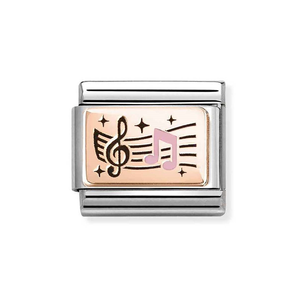 Nomination Rose Gold Music Notes Charm