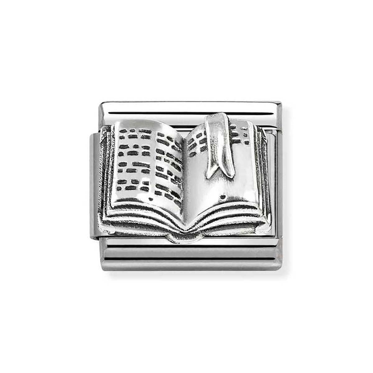Nomination Silver Book Charm