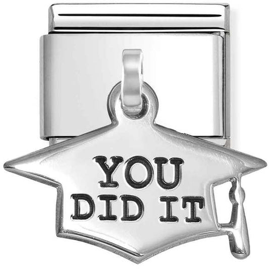 Nomination 'You Did It' Graduation Cap Charm