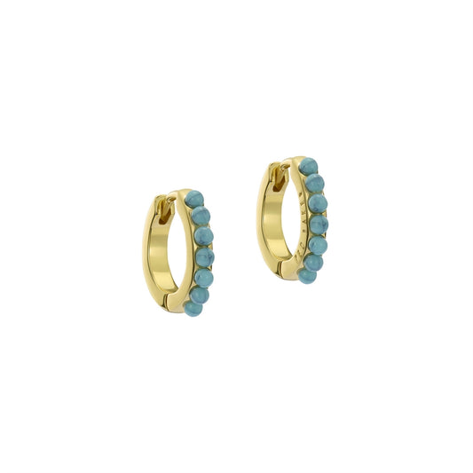 Ted Baker Gold Persia Turquoise Huggies