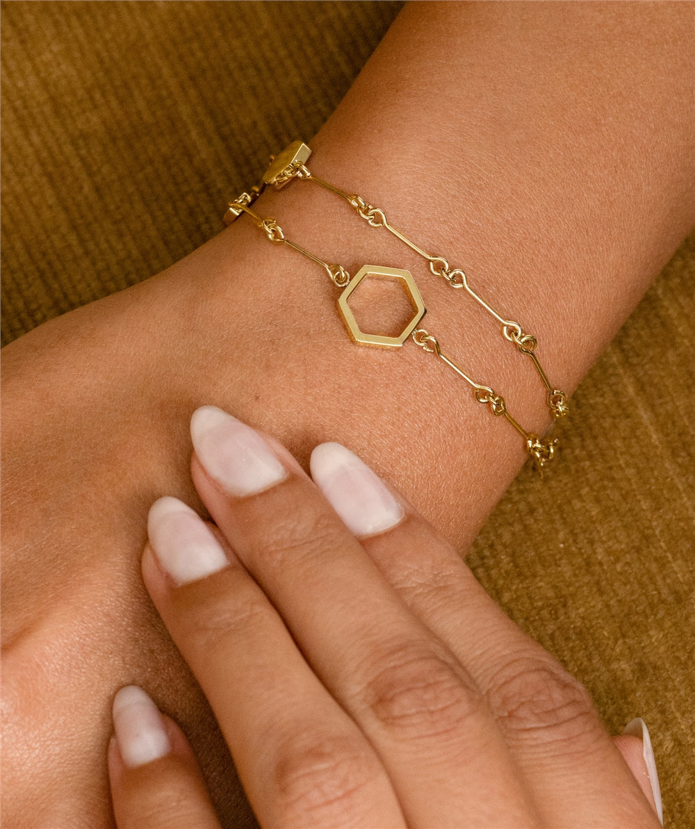 Olivia Burton Honeycomb Double Bracelet
