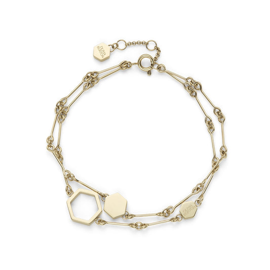Olivia Burton Honeycomb Double Bracelet