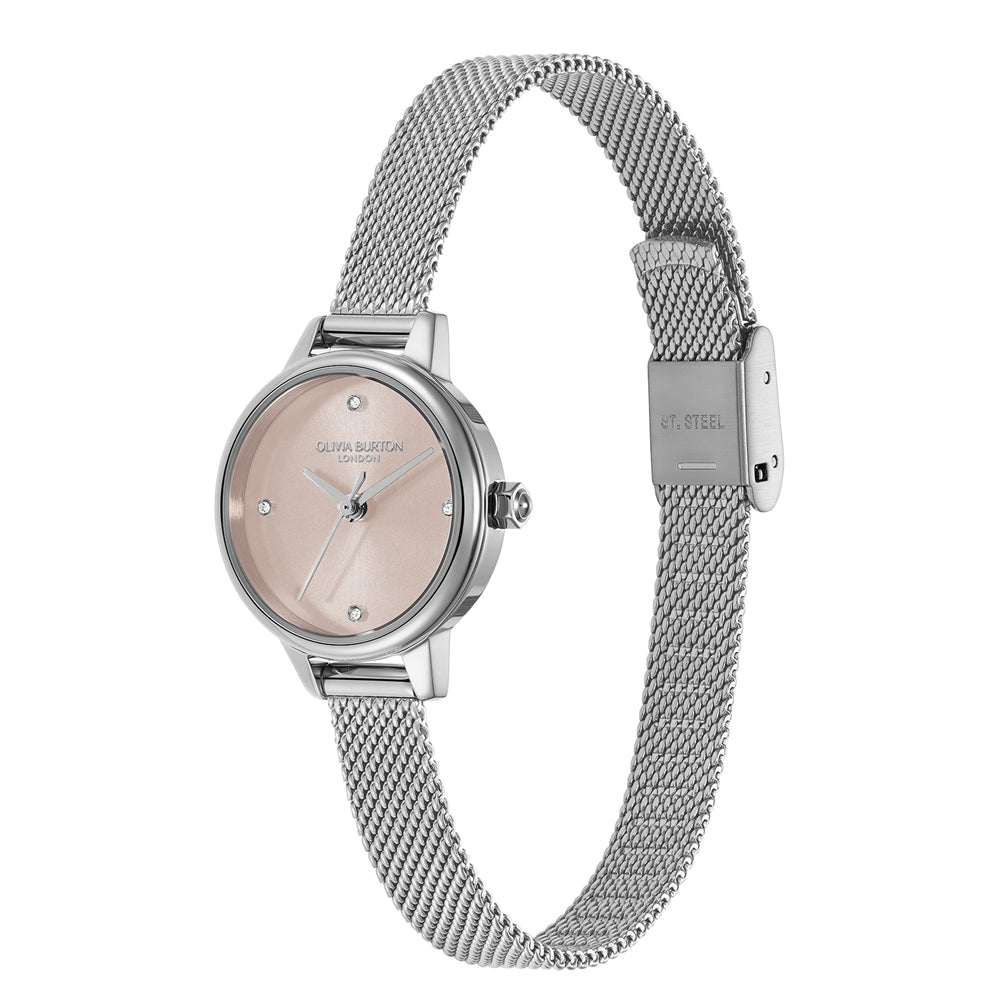Olivia Burton Mini Classic Primrose Pink Mesh Watch