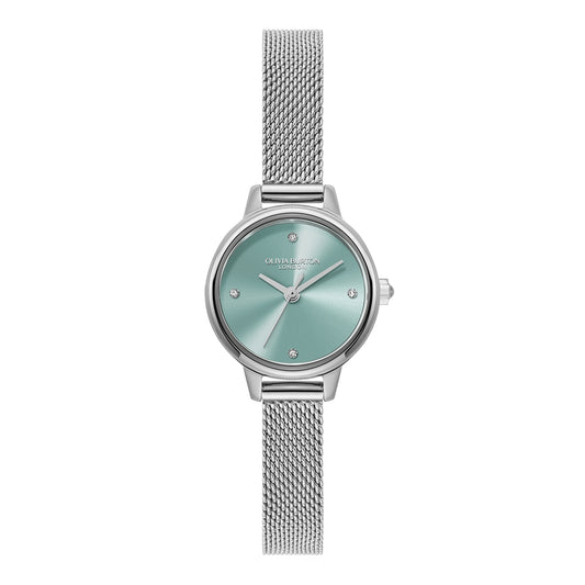Olivia Burton Mini Classic Turquoise Mesh Watch