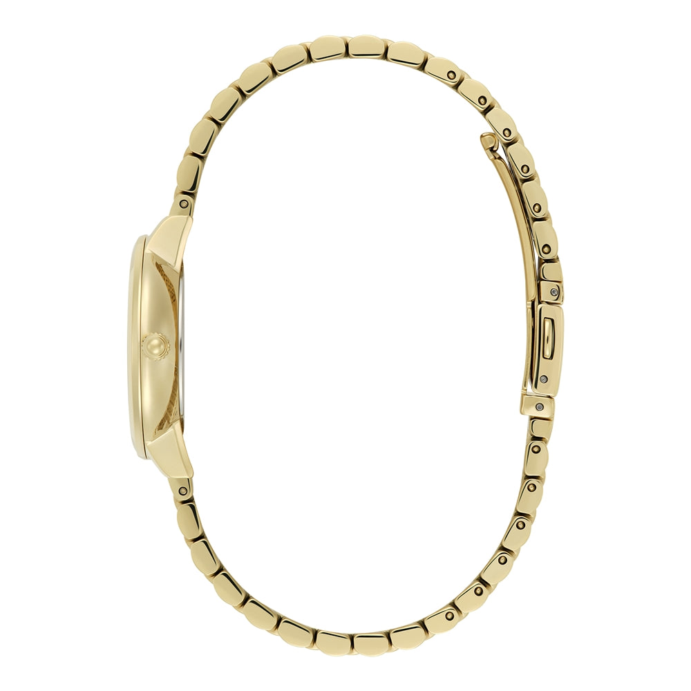 Olivia Burton Gold Honeycomb Green Dial Watch