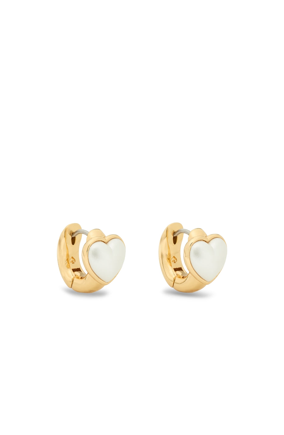 Kate Spade New York Gold Pearl Heart Huggie Earrings