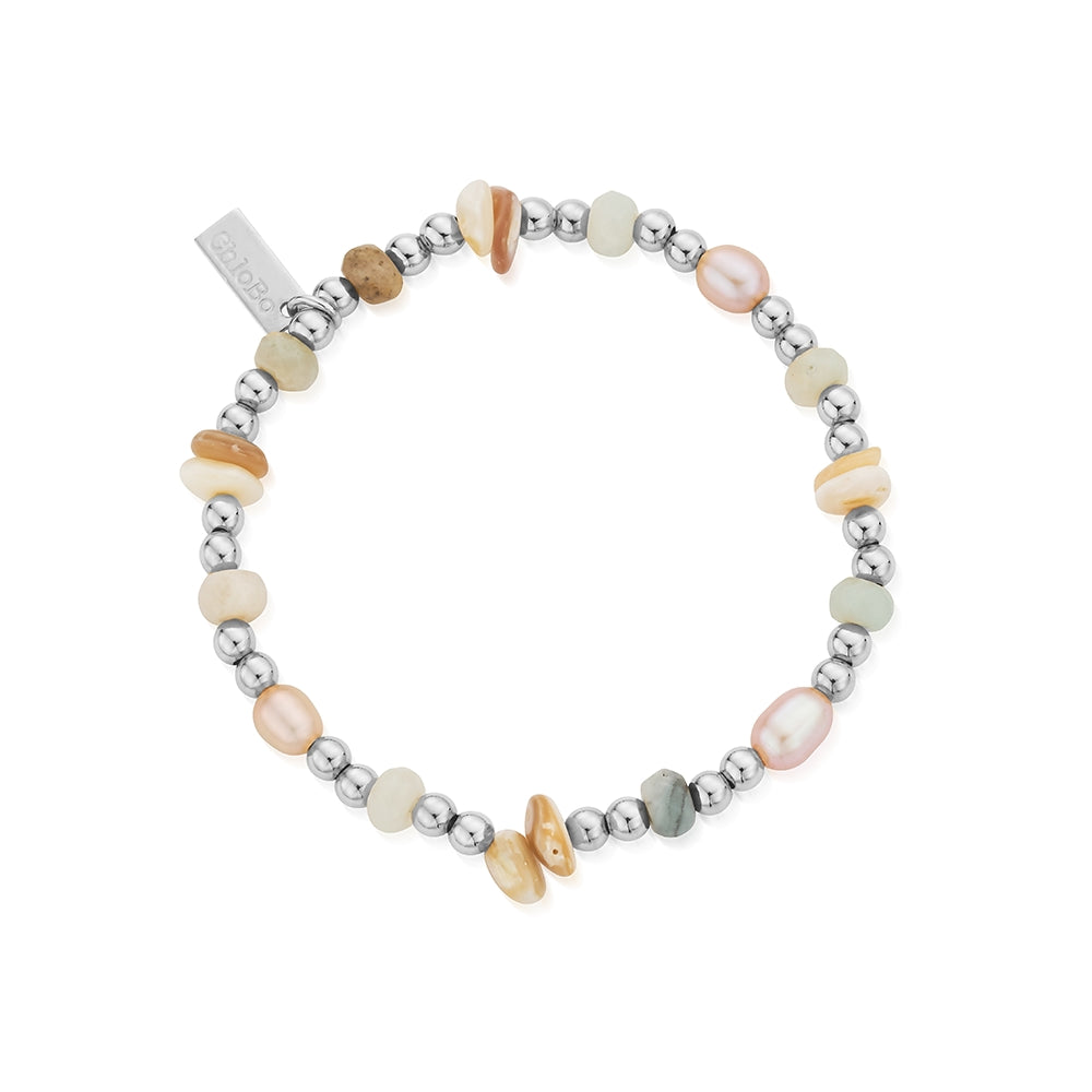 ChloBo Silver Radiant Luck Shell Bracelet