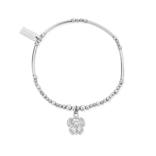 ChloBo Silver Sheltered Glow Turtle Bracelet