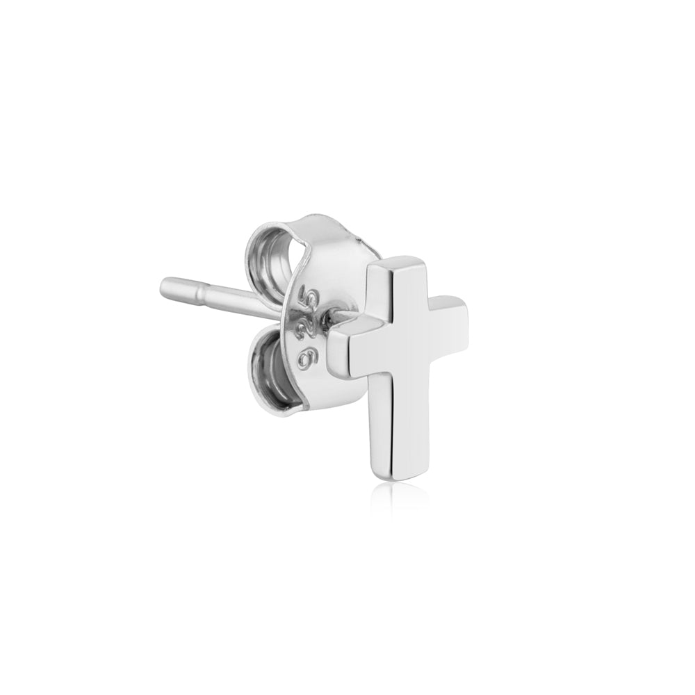 Argento Silver Kids Mini 5mm Cross Studs