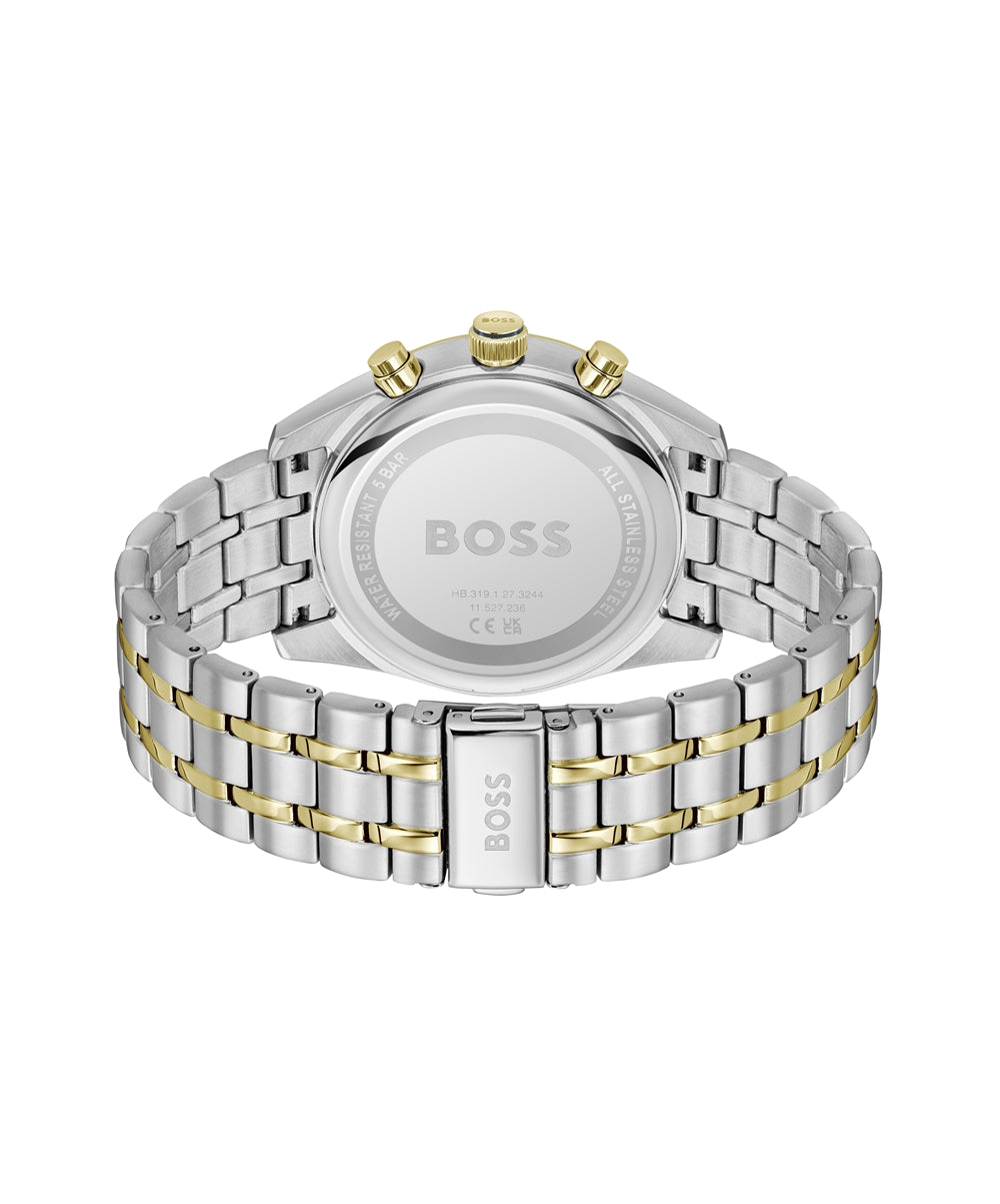 Boss Silver Blue and Gold Skytraveller Watch