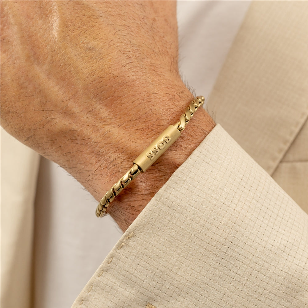Boss Gold Doran Braided Bracelet