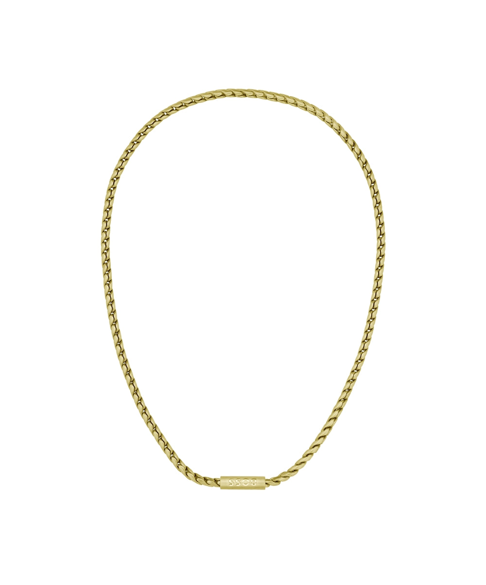 Boss Gold Gold Braided Necklace