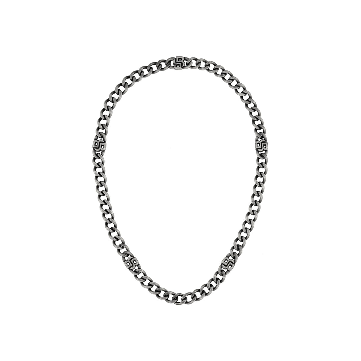Boss Graphite Double B Necklace