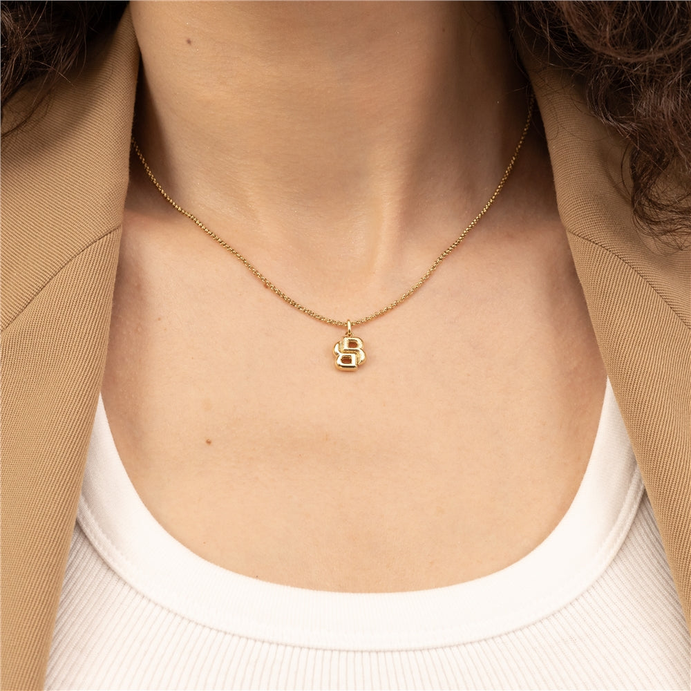 Boss Gold Double B Petite Necklace