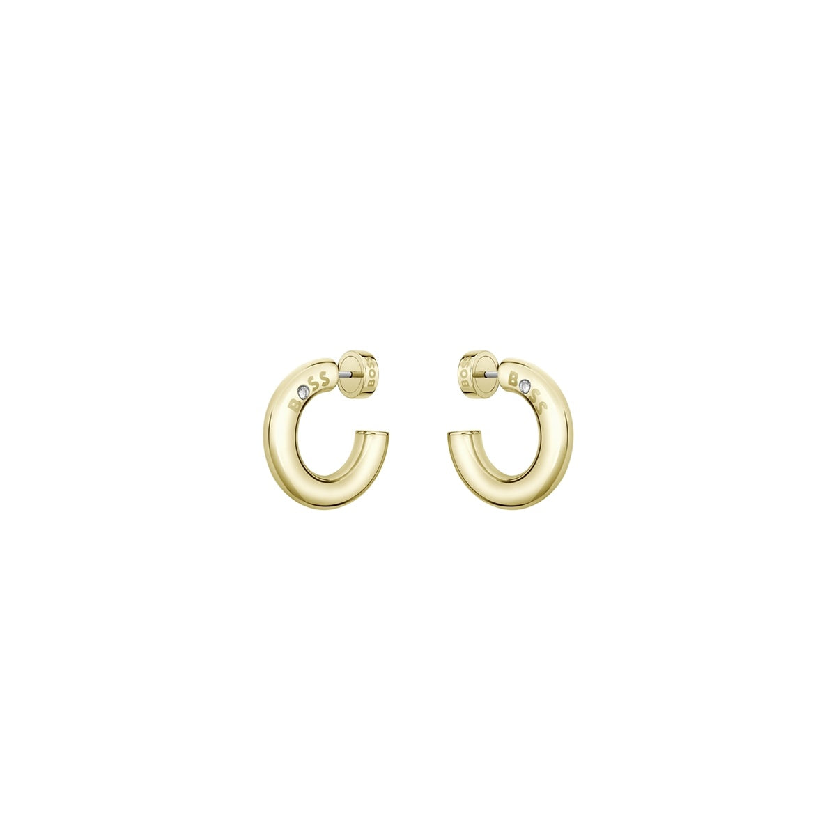 Boss Gold Live Hoop Earrings