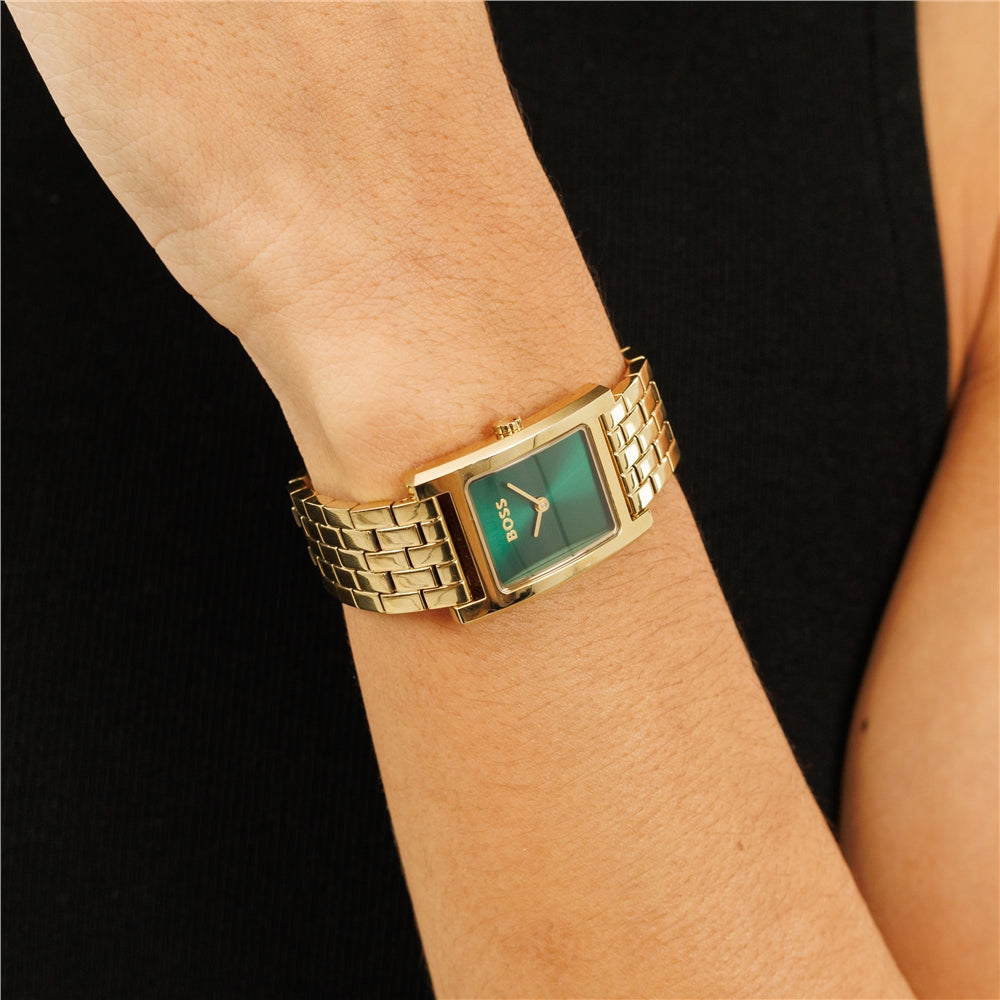 Boss Gold Green Lucy Watch