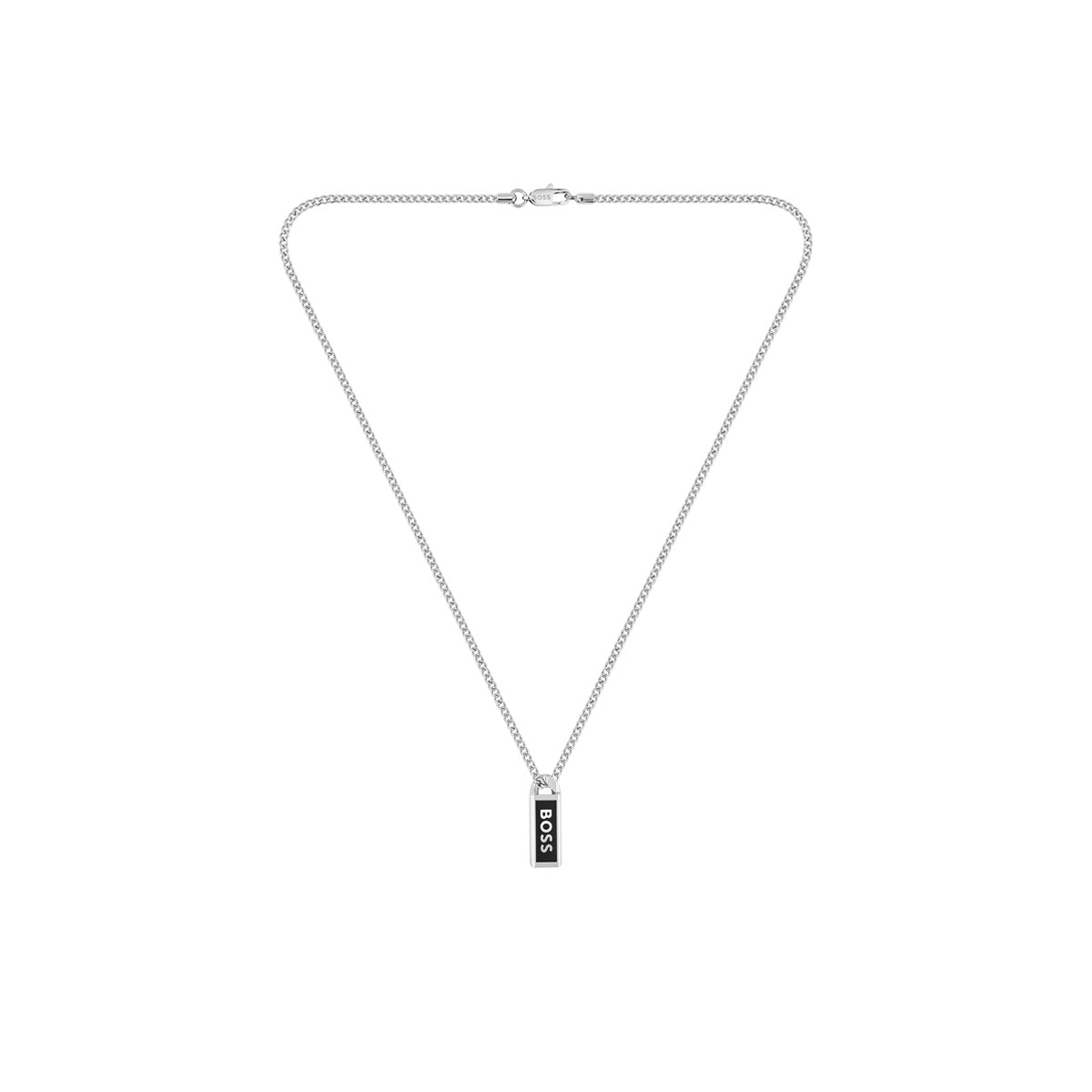 Boss Silver Kassy Emblem Necklace