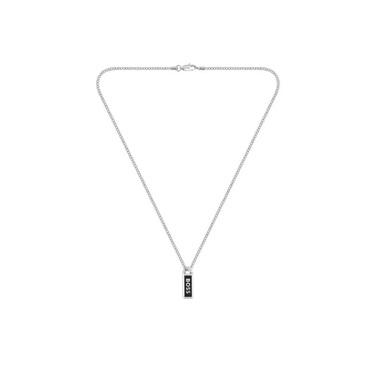 Boss Silver Kassy Emblem Necklace