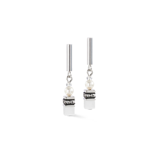 Coeur De Lion Silver Mini Fusion Pearl Earrings