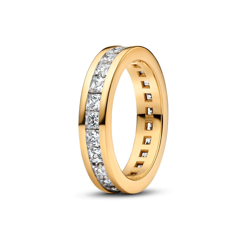 Pandora Gold Eternity Channel Ring