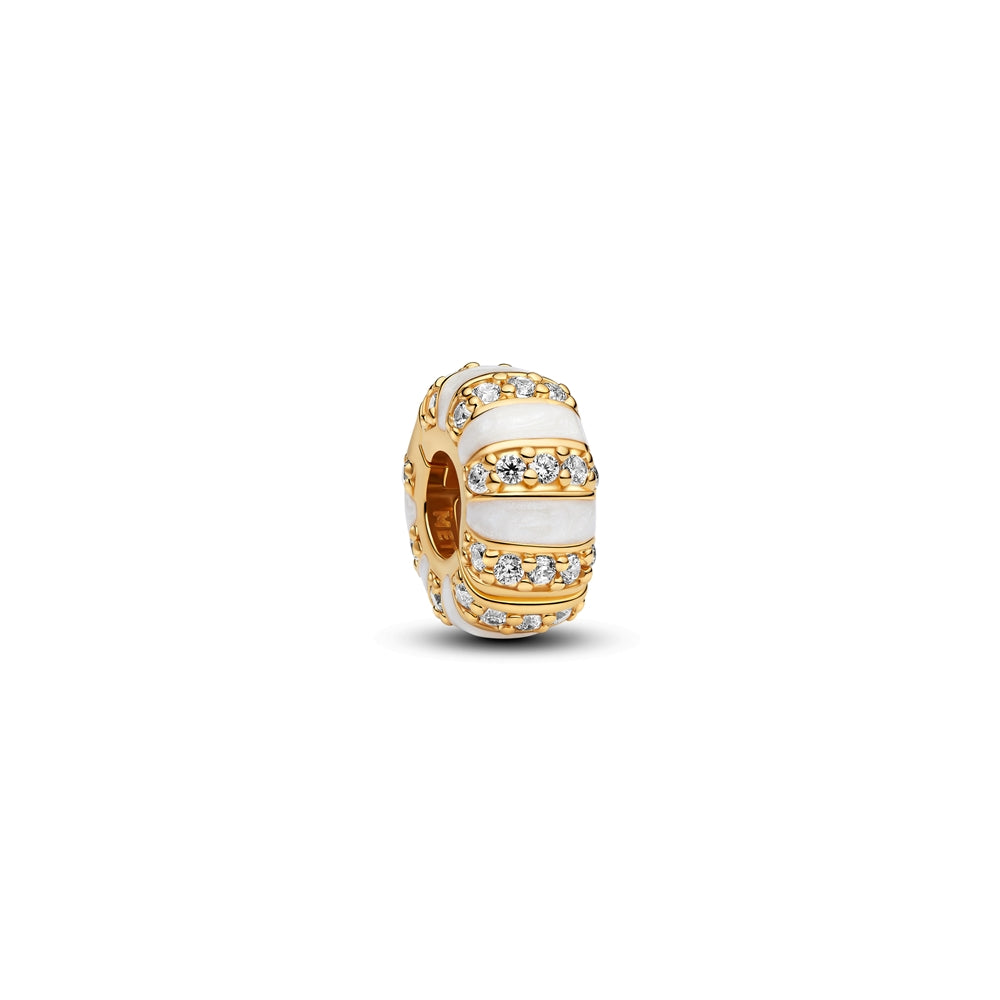 Pandora Gold Stones & Enamel Clip Charm