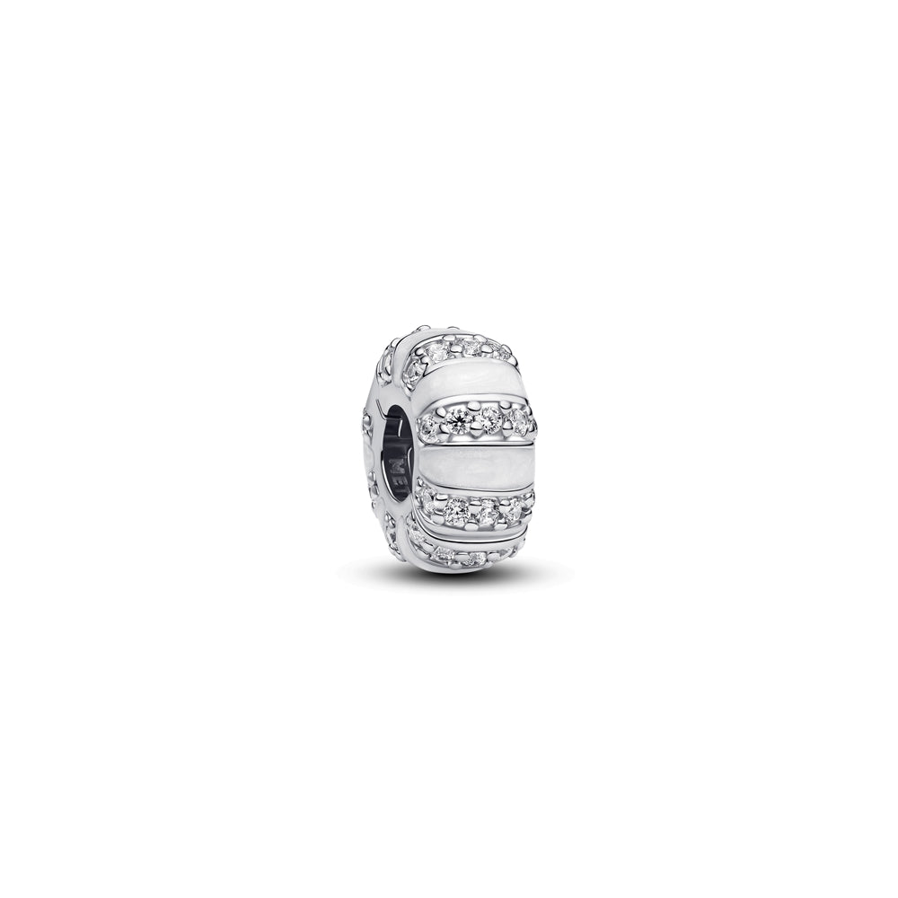 Pandora Silver Stones & Enamel Clip Charm