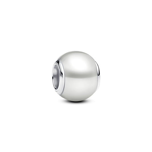 Pandora Silver White Round Bead Charm