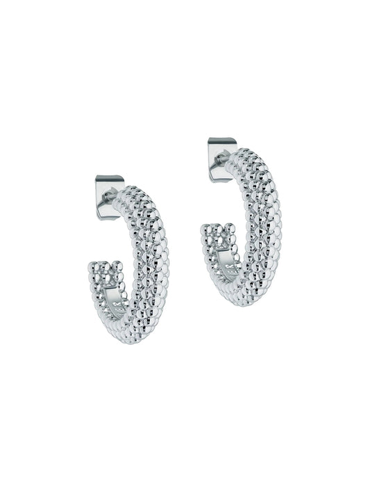 Ted Baker Silver Dotetta Dotty Hoop Earrings