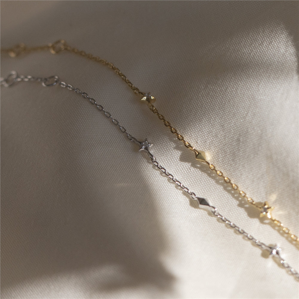 Seek + Find Shine Star Trio Silver Bracelet